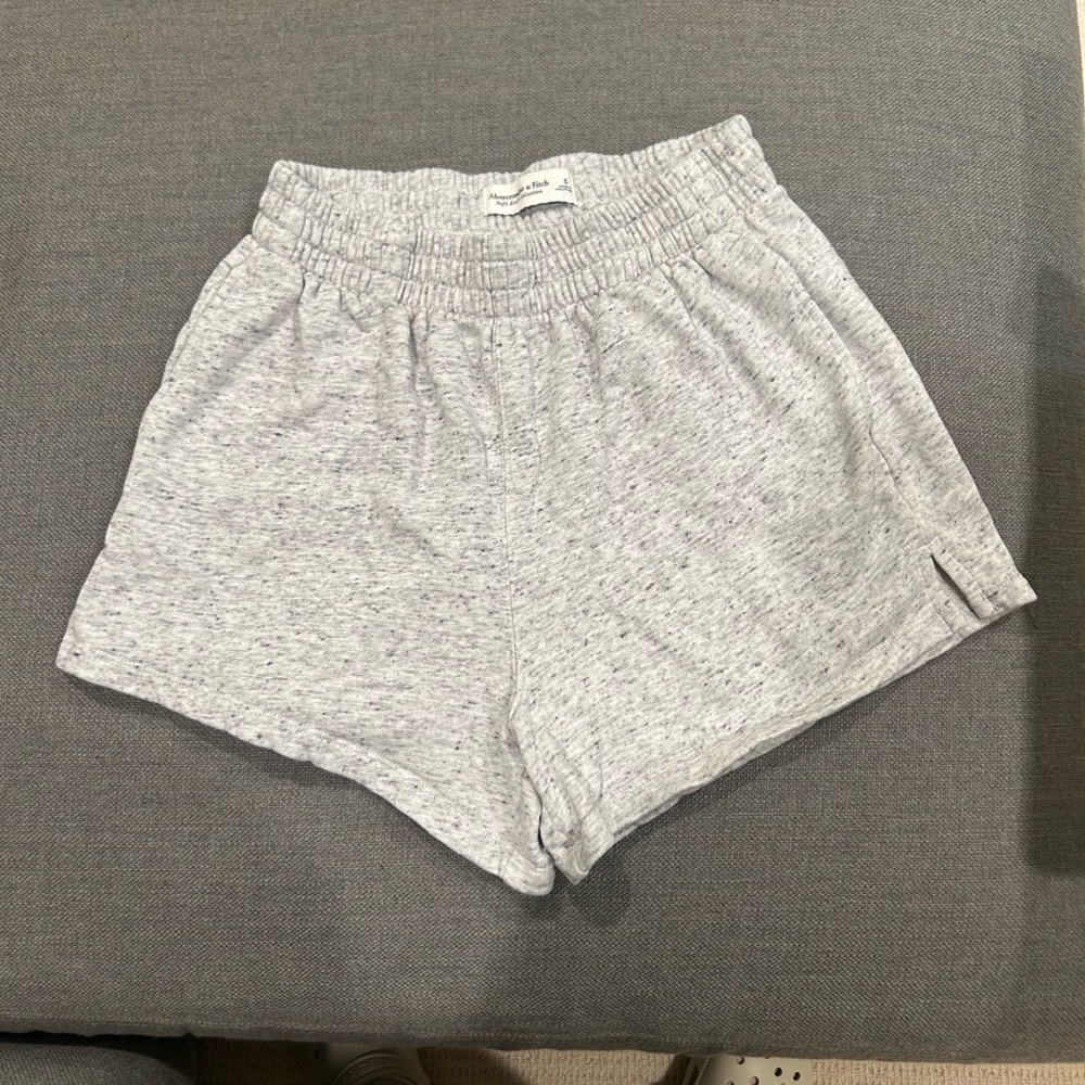 Gray Women's Shorts - Abercrombie Soft AF